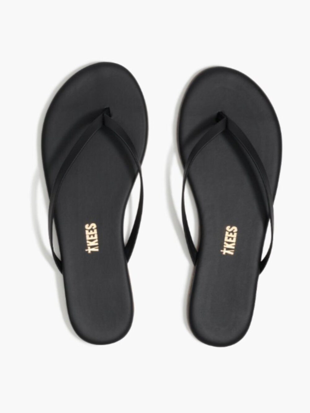 Tkees Lily Liners Sable Black Flip Flops Thong Sandals 8
